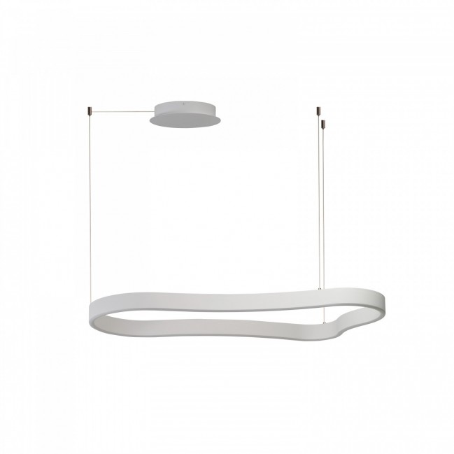 Designerska lampa wisząca Mirabella 120 Led w kolorze biały mat - ściemnialna