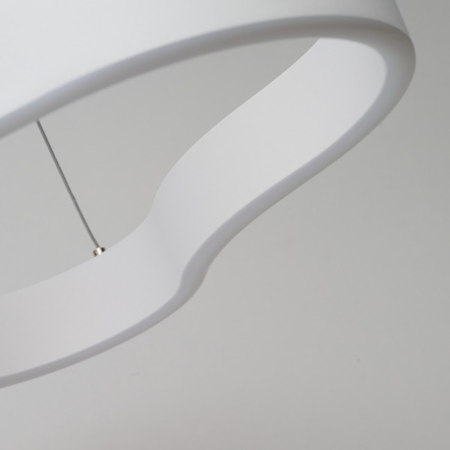 Designerska lampa wisząca Mirabella 120 Led w kolorze biały mat - ściemnialna