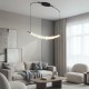Lampa wisząca Perla Led czarna z białymi kulkami 3-Step DIMM