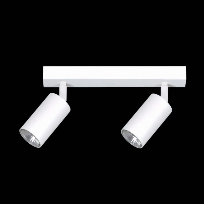 Plafon z regulowanymi reflektorkami Kayla 2 w kolorze biały mat - od ręki