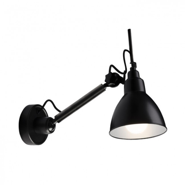 Nowoczesny kinkiet Daisen K1 w kolorze czarny mat - regulowany