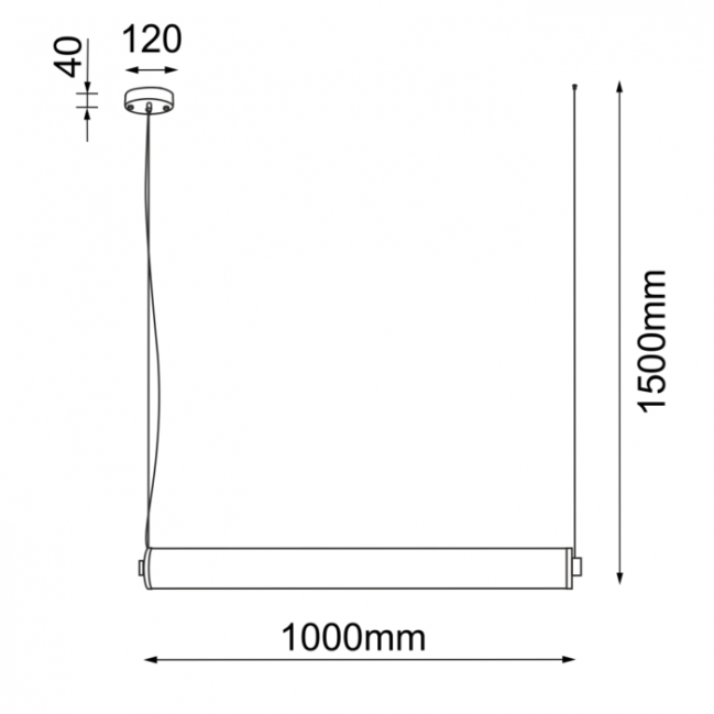 Lampa wisząca Merezi 4 Led w kolorze patyna mat z kloszem z ryflowanego szkła