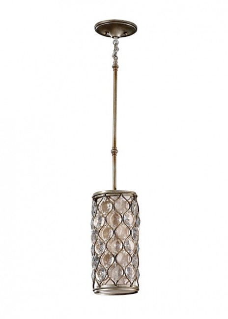 LAMPA WISZĄCA LUCIA 1 OKSYBOWANA SREBRNA