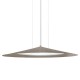 Lampa wisząca Brito 94 z kloszem w kształcie stożka w kolorze platyna mat