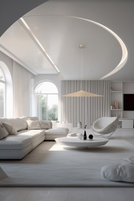 Lampa wisząca Brito 114 z kloszem w kształcie stożka w kolorze platyna mat