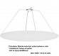 Lampa wisząca Gandra w kolorze czarnym z kloszem z karbowanego kompozytu