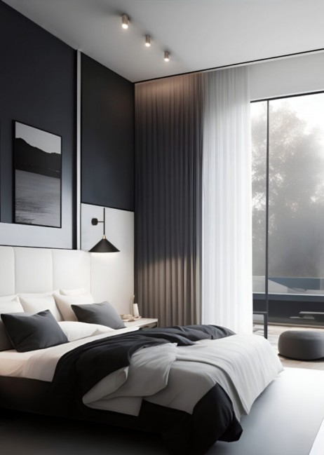 Kinkiet Metro K w kolorze czarny mat struktura