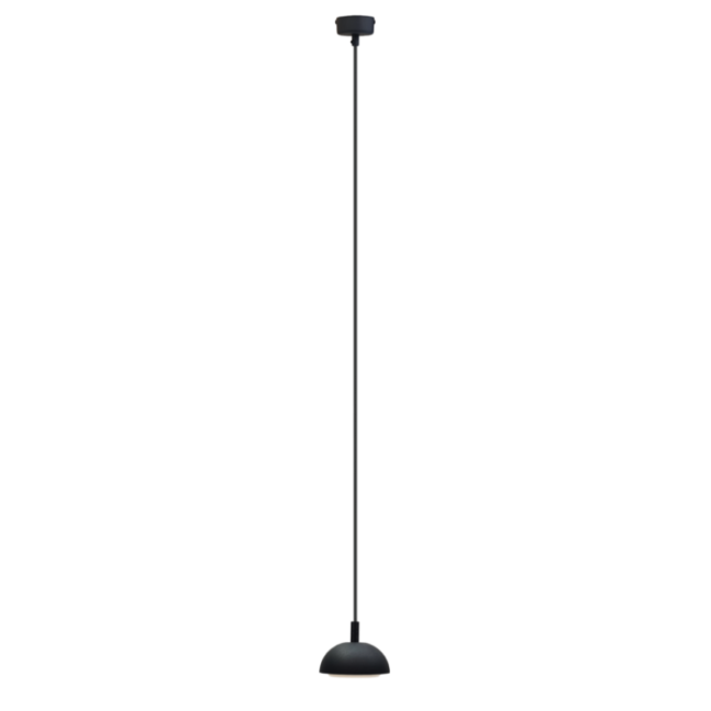 Minimalistyczna lampa wisząca no. Di w kolorze czarny mat