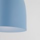 Lampa wisząca Tigali 4 z kloszem z ceramiki w kolorze niebieski denim