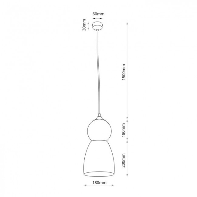 Lampa wisząca Tigali 4 z kloszem z ceramiki w kolorze niebieski denim