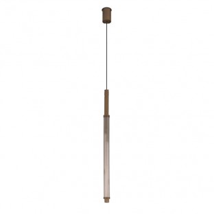 Lampa wisząca Astako Z Led z mosiądzu w kolorze patyna mat