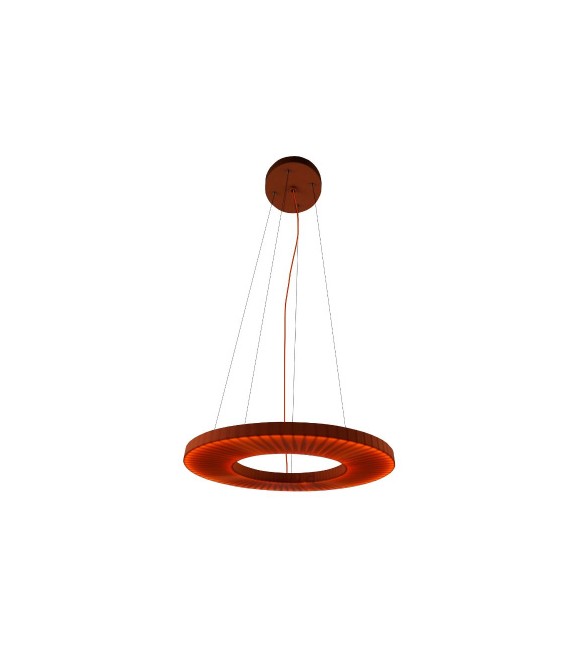 Lampa wisząca Nexo Z3 50 Led z kloszem w kolorze czerwonej terakoty