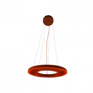 Lampa wisząca Nexo Z3 50 Led z kloszem w kolorze czerwonej terakoty