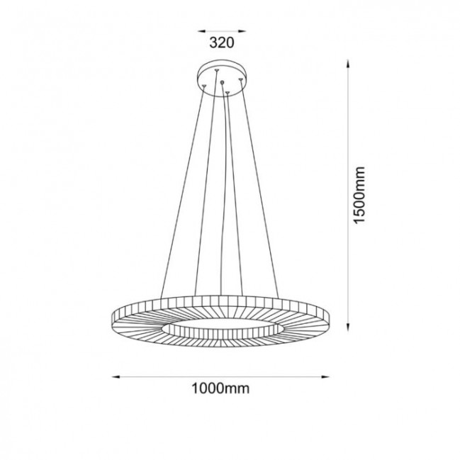 Lampa wisząca Nexo Z4 100 Led z kloszem w kolorze czerwonej terakoty
