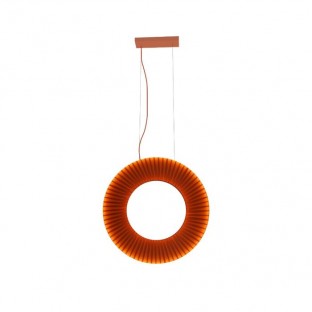 Lampa wisząca Nexo Z1 Led z kloszem w kolorze czerwonej terakoty
