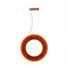 Lampa wisząca Nexo Z2 Led z kloszem w kolorze czerwonej terakoty