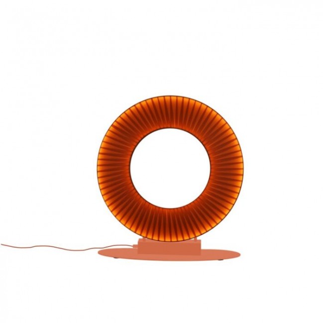 Lampa stołowa Nexo G Led z kloszem w kolorze czerwonej terakoty