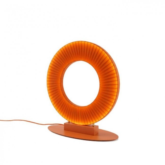 Lampa stołowa Nexo G Led z kloszem w kolorze czerwonej terakoty