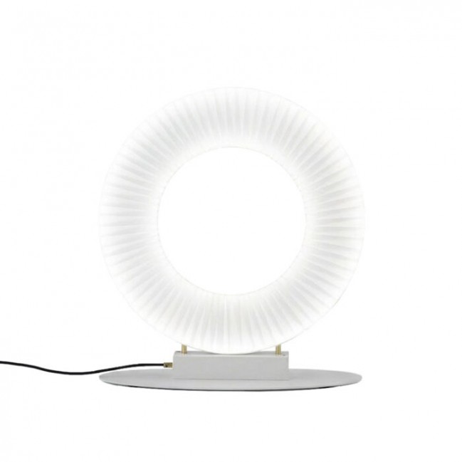 Lampa stołowa Nexo G Led z kloszem w kolorze czerwonej terakoty