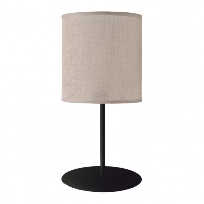 Lampa stołowa Lamego G w kolorze czarnym z beżowym abażurem.html