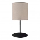Lampa stołowa Lamego G w kolorze czarnym z beżowym abażurem.html