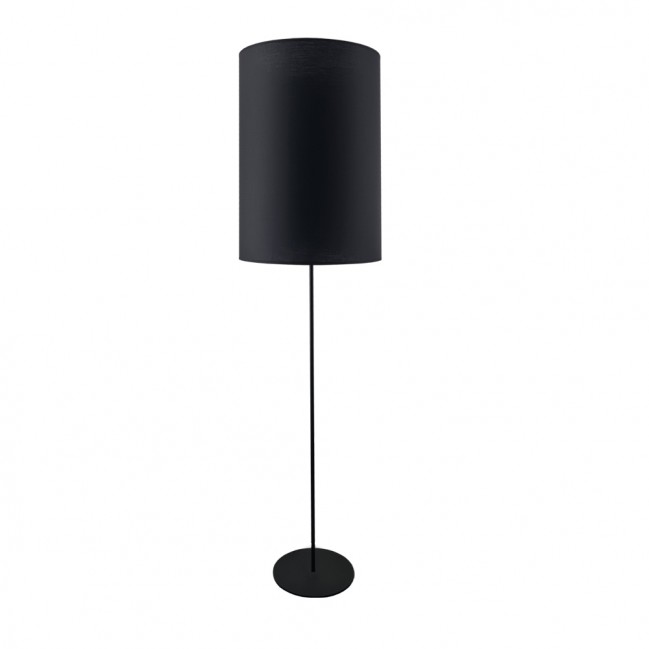 Lampa podłogowa Lamego F narrow z abażurem w kolorze czarnym