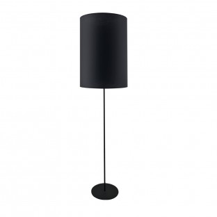 Lampa podłogowa Lamego F narrow z abażurem w kolorze czarnym