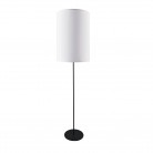 Lampa podłogowa Lamego F narrow w kolorze czarnym z białym abażurem