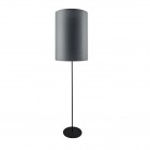 Lampa podłogowa Lamego F narrow w kolorze czarnym z szarym abażurem.html