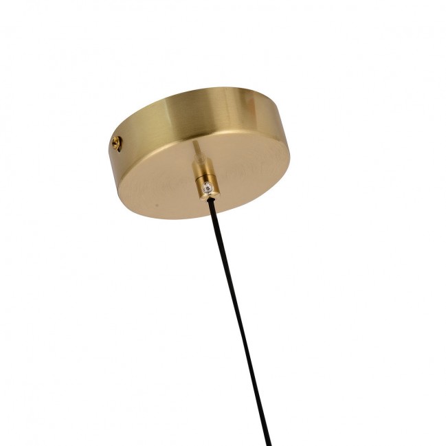Lampa wisząca Dorado 3 Led w kolorze złotym z białymi szklanymi kloszami - CCT