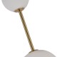 Lampa wisząca Dorado 3 Led w kolorze złotym z białymi szklanymi kloszami - CCT