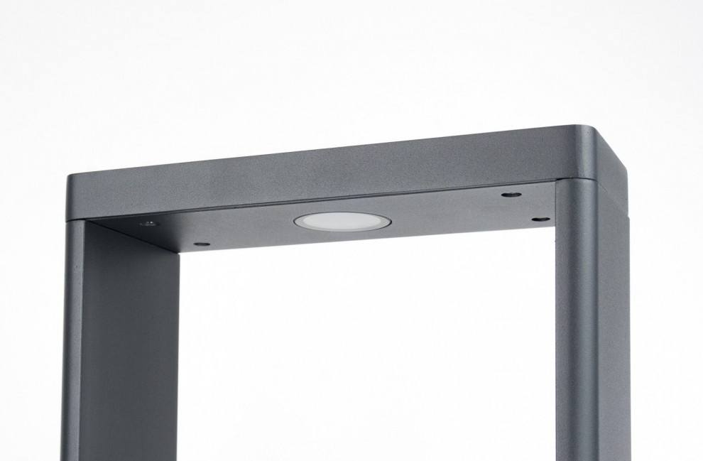 Lampa zewnętrzna stojąca Form B Led CCT w kolorze ciemny popiel - IP65