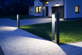 Lampa zewnętrzna stojąca Form B Led CCT w kolorze ciemny popiel - IP65