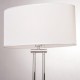 Lampa podłogowa Athens w kolorze chromu z białym abażurem