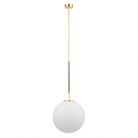 Lampa wisząca Ultimo 250 w kolorze złoty mat z kloszem w kształcie kuli