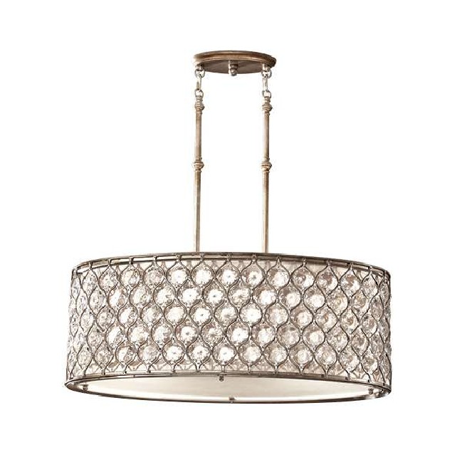 LAMPA WISZĄCA LUCIA 3 OKSYDOWANA SREBRNA