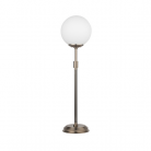 Lampa stołowa Ultimo w kolorze tytanu z kloszem w kształcie kuli