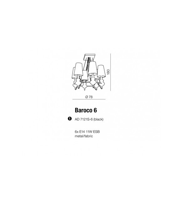 ŻYRANDOL BAROCO 6