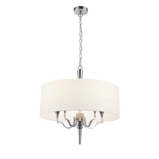 Lampa wisząca Washington w kolorze niklu