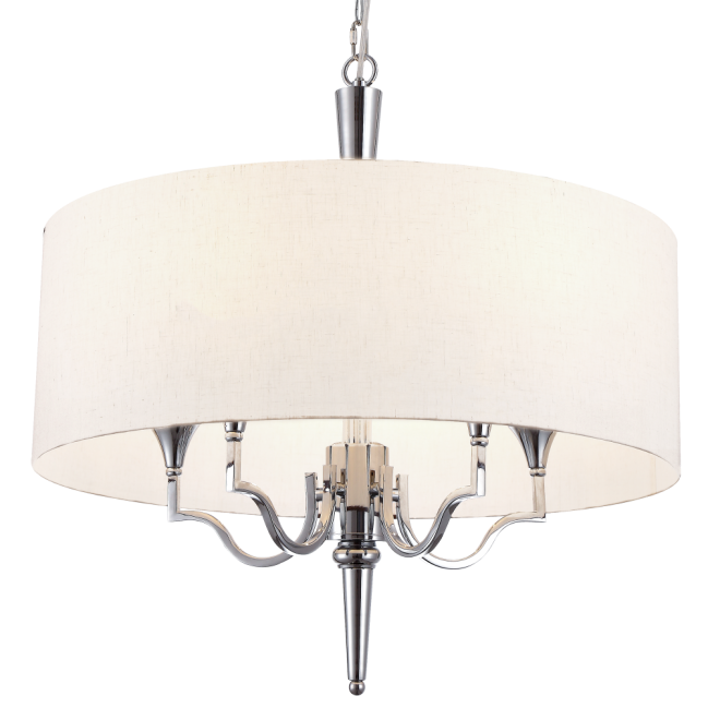 Lampa wisząca Washington w kolorze niklu