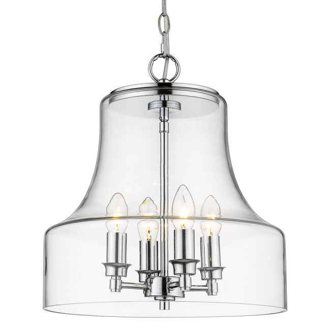 Lampa wisząca Prague w kolorze chromu