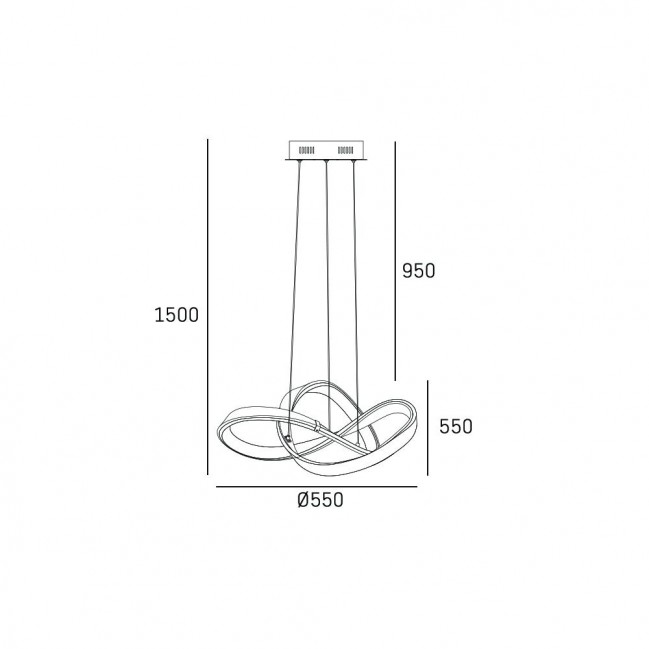 Lampa wisząca Tokyo Led chromowana