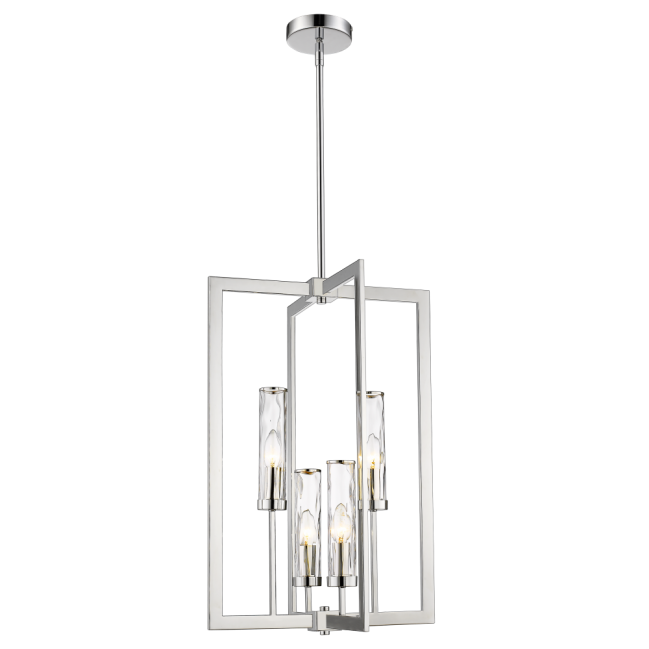 Lampa wisząca Oxford w kolorze niklu