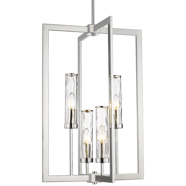 Lampa wisząca Oxford w kolorze niklu