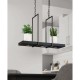 LAMPA WISZĄCA TRAY CZARNA