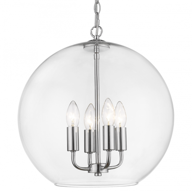 Lampa wisząca Prague w kolorze chromu