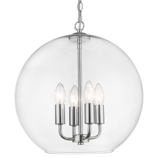 Lampa wisząca Prague w kolorze chromu