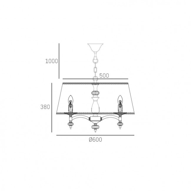 Lampa wisząca Verona nikiel