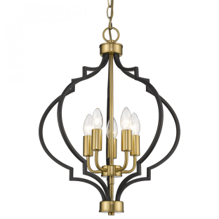 Lampa wisząca Nashville czarno złota
